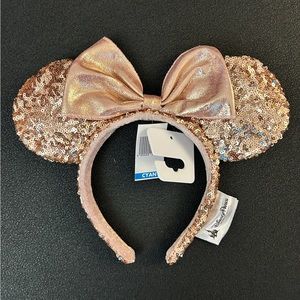 Disney Parks Rose Gold Minnie Ears